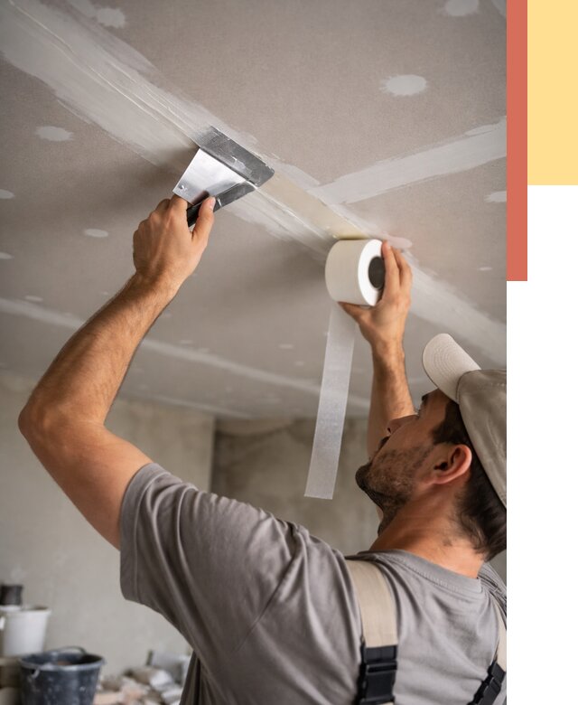 Обработка швов потолка ГКЛ в Дзержинске от 7625 руб. под ключ | ОТДЕЛОЧНИК-Дзр