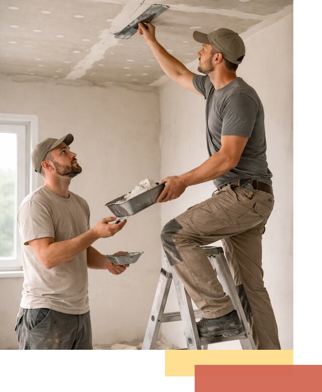 Шпаклевка потолка из гипсокартона в Дзержинске качественно и быстро