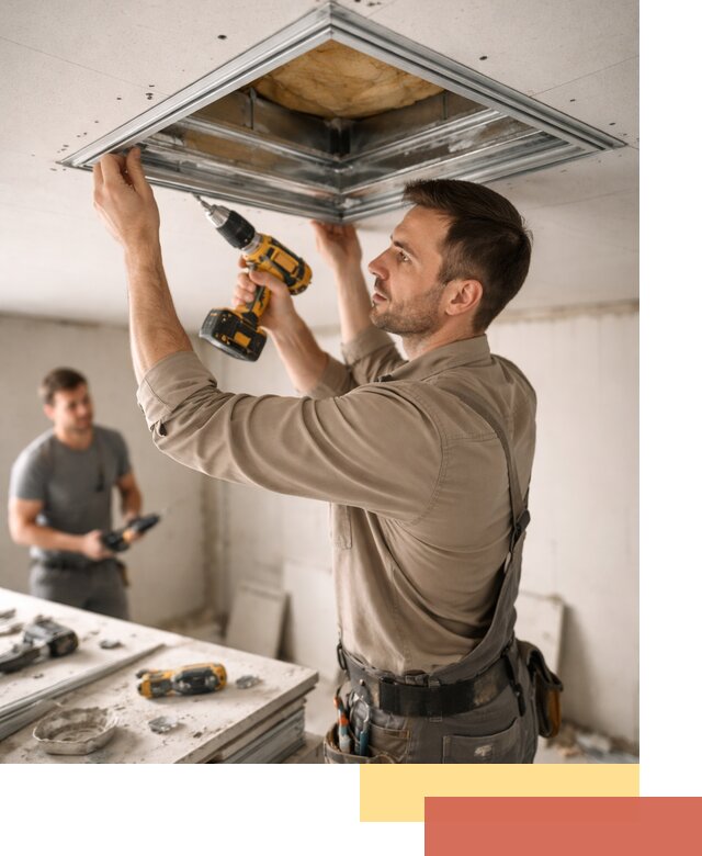 Монтаж люка в потолок из ГКЛ в Дзержинске