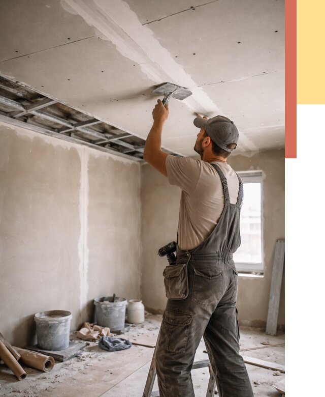 Ремонт потолка из гипсокартона в Дзержинске от 661 руб./м² — быстро и недорого | ОТДЕЛОЧНИК-Дзр