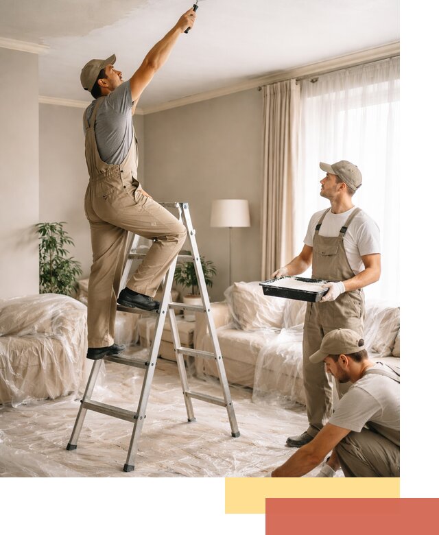 Покраска потолков акриловой краской в Дзержинске качественно и быстро