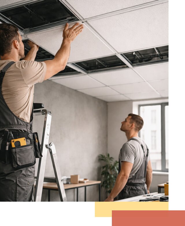 Монтаж потолочной плитки в Дзержинске качественно и в срок