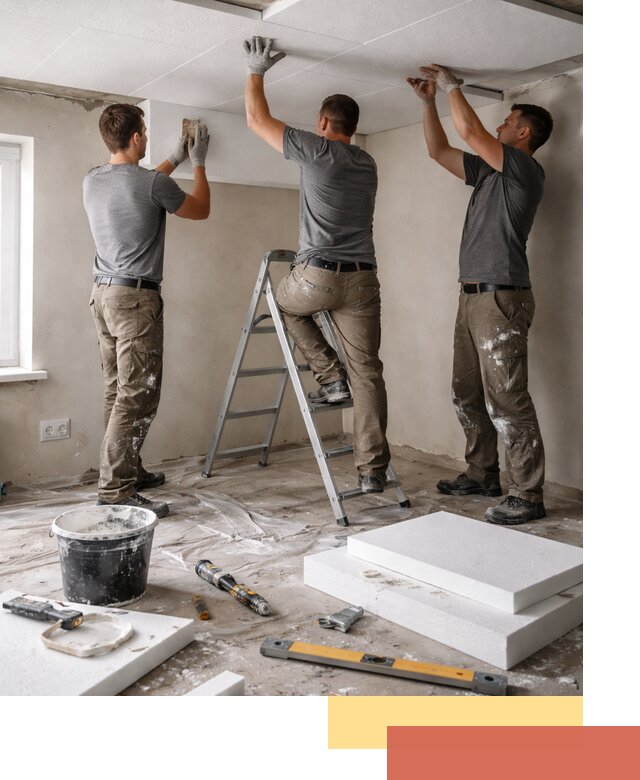 Утепление потолка пенопластом в Дзержинске быстро и качественно