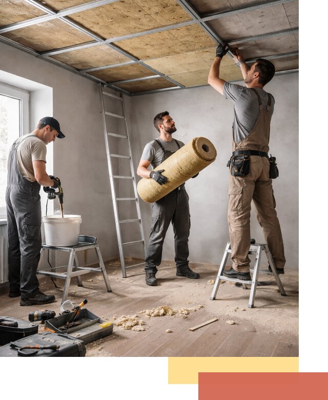 Шумоизоляция потолка в Дзержинске: профессиональный монтаж и отделка